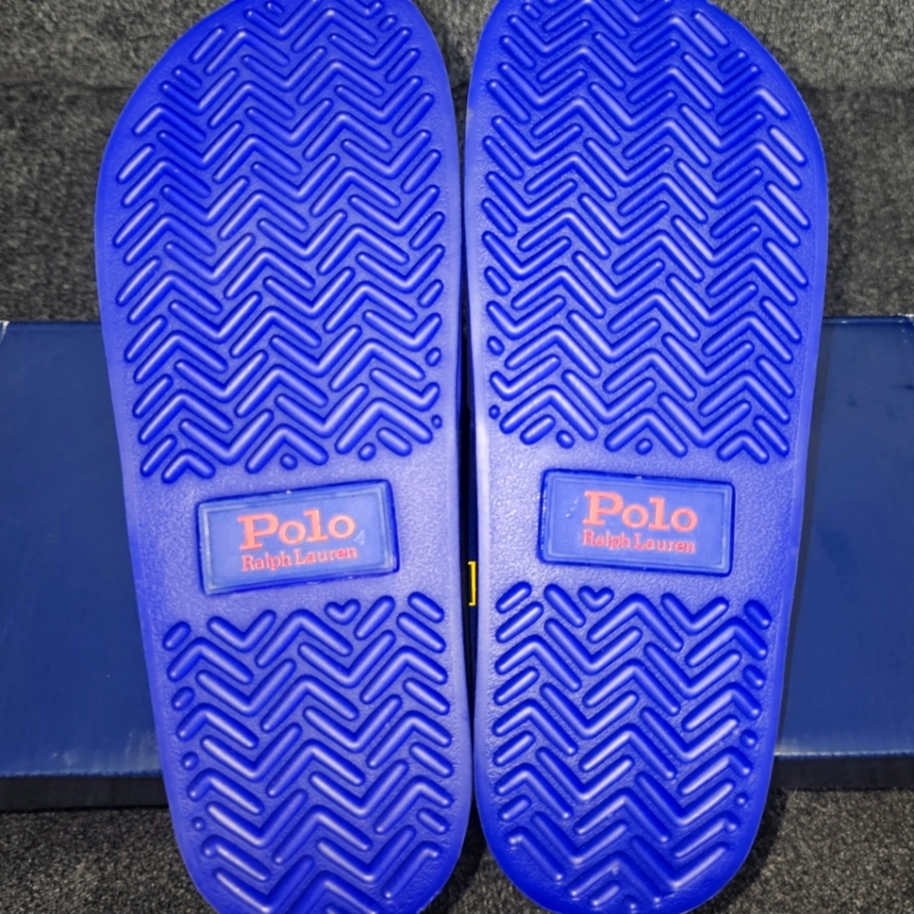 Men polo signature slide size 11 blue